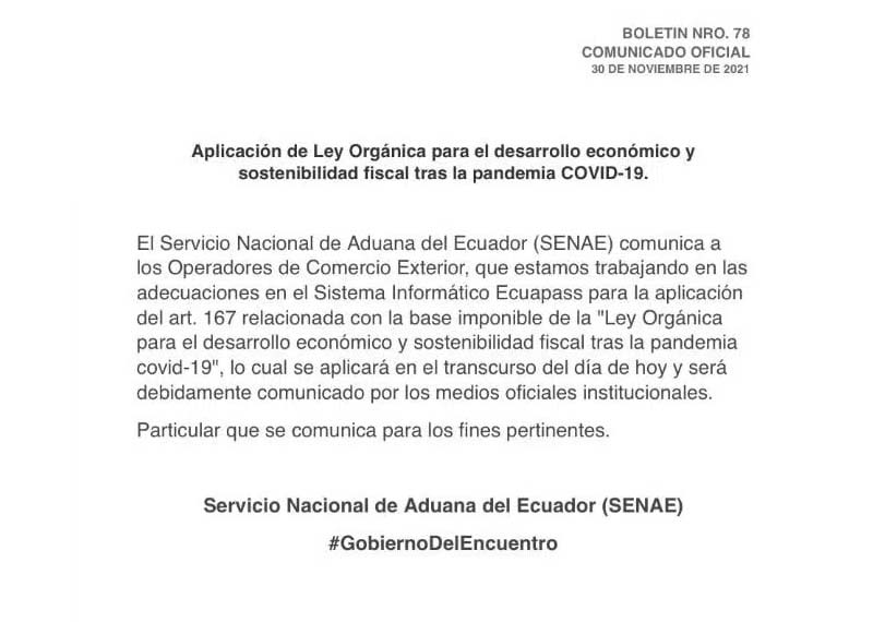 Ley Orgánica para el Desarrollo Económico contempla cambios en Comercio Exterior